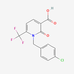 1-(4-Chlorobenzyl)-2-oxo-6-(trifluoromethyl)-1,2-dihydro-3-pyridinecarboxylic acid