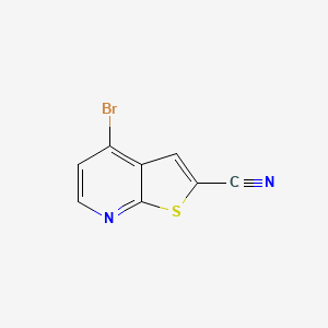 molecular formula C8H3BrN2S B2772378 4-Bromothieno[2,3-b]pyridine-2-carbonitrile CAS No. 2092206-36-3
