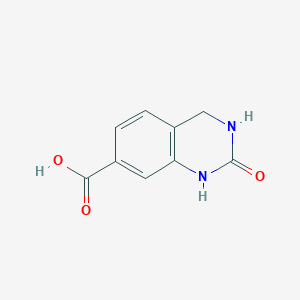 molecular formula C9H8N2O3 B2772382 2-Oxo-1,2,3,4-tetrahydroquinazoline-7-carboxylic acid CAS No. 1783725-09-6