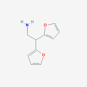 2,2-Bis(furan-2-yl)ethan-1-amine