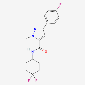 N-(4,4-difluorocyclohexyl)-3-(4-fluorophenyl)-1-methyl-1H-pyrazole-5-carboxamide