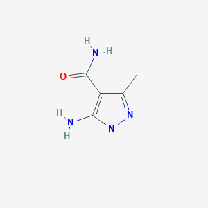 molecular formula C6H10N4O B027724 5-amino-1,3-diméthyl-1H-pyrazole-4-carboxamide CAS No. 101080-17-5