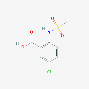 molecular formula C8H8ClNO4S B2772405 5-Chloro-2-(methylsulfonamido)benzoic acid CAS No. 89979-12-4