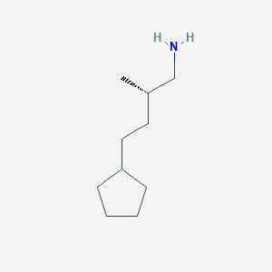 (2S)-4-Cyclopentyl-2-methylbutan-1-amine