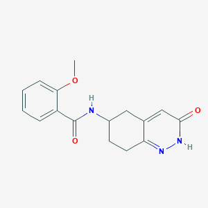 2-methoxy-N-(3-oxo-2,3,5,6,7,8-hexahydrocinnolin-6-yl)benzamide
