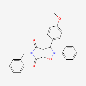 5-benzyl-3-(4-methoxyphenyl)-2-phenyldihydro-2H-pyrrolo[3,4-d]isoxazole-4,6(3H,5H)-dione