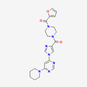 [4-(2-furylcarbonyl)piperazino][1-(6-piperidino-4-pyrimidinyl)-1H-imidazol-4-yl]methanone