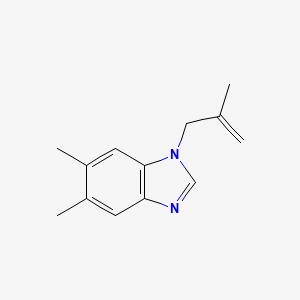 molecular formula C13H16N2 B2772450 5,6-Dimethyl-1-(2-methylprop-2-enyl)benzimidazole CAS No. 637324-97-1