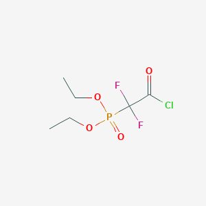 molecular formula C6H10ClF2O4P B2772452 (Chlorocarbonyldifluoromethyl)phosphonic aciddiethyl ester CAS No. 97480-49-4