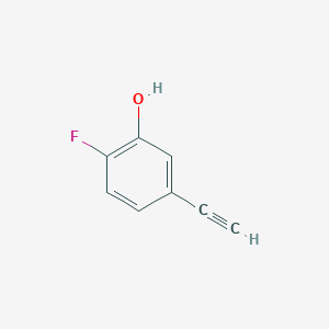 molecular formula C8H5FO B2772459 5-Ethynyl-2-fluorophenol CAS No. 1062617-98-4