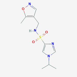 1-isopropyl-N-((5-methylisoxazol-4-yl)methyl)-1H-imidazole-4-sulfonamide