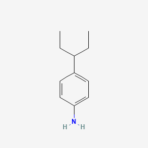 molecular formula C11H17N B2772529 4-(Pentan-3-yl)benzenamine CAS No. 69800-94-8