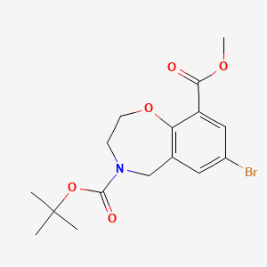 4-Tert-butyl 9-methyl 7-bromo-2,3-dihydrobenzo[f][1,4]oxazepine-4,9(5h)-dicarboxylate