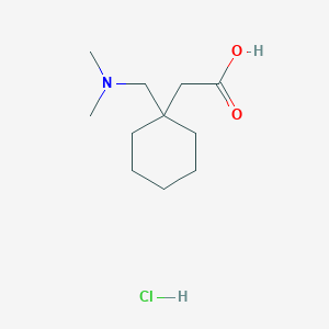 2-{1-[(Dimethylamino)methyl]cyclohexyl}acetic acid hydrochloride