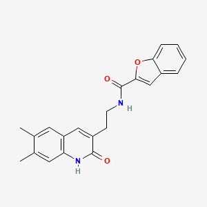 N-(2-(6,7-dimethyl-2-oxo-1,2-dihydroquinolin-3-yl)ethyl)benzofuran-2-carboxamide