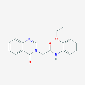molecular formula C18H17N3O3 B277257 N-(2-ethoxyphenyl)-2-(4-oxo-3(4H)-quinazolinyl)acetamide 