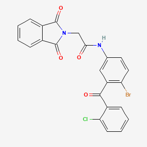 molecular formula C23H14BrClN2O4 B2772570 N-[4-溴-3-(2-氯苯甲酰)苯基]-2-(1,3-二氧代异喹啉-2-基)乙酰胺 CAS No. 392290-22-1