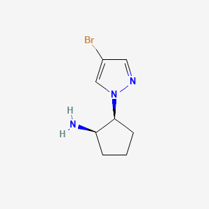 Rel-(1R,2S)-2-(4-bromo-1H-pyrazol-1-yl)cyclopentan-1-amine