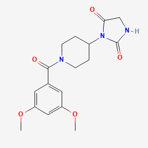 3-(1-(3,5-Dimethoxybenzoyl)piperidin-4-yl)imidazolidine-2,4-dione