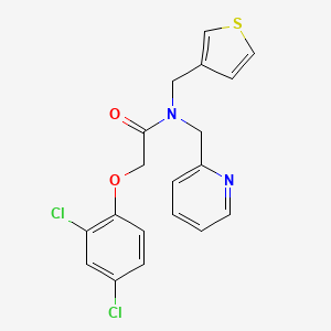 molecular formula C19H16Cl2N2O2S B2772584 2-(2,4-dichlorophenoxy)-N-(pyridin-2-ylmethyl)-N-(thiophen-3-ylmethyl)acetamide CAS No. 1234805-80-1