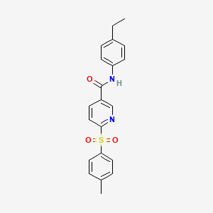 N-(4-ethylphenyl)-6-tosylnicotinamide