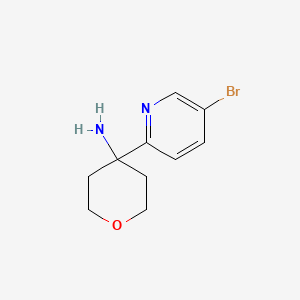 molecular formula C10H13BrN2O B2772600 4-(5-Bromopyridin-2-yl)oxan-4-amine CAS No. 1862642-61-2