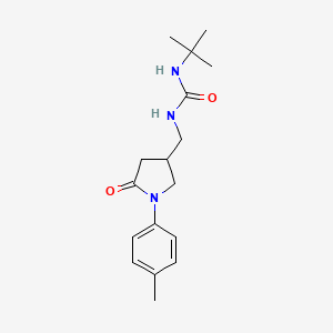 1-(Tert-butyl)-3-((5-oxo-1-(p-tolyl)pyrrolidin-3-yl)methyl)urea