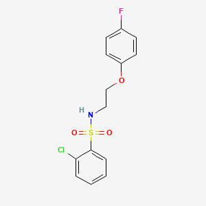 2-chloro-N-(2-(4-fluorophenoxy)ethyl)benzenesulfonamide