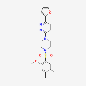 3-(Furan-2-yl)-6-(4-((2-methoxy-4,5-dimethylphenyl)sulfonyl)piperazin-1-yl)pyridazine