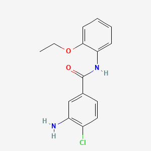 molecular formula C15H15ClN2O2 B2772623 3-amino-4-chloro-N-(2-ethoxyphenyl)benzamide CAS No. 791803-08-2