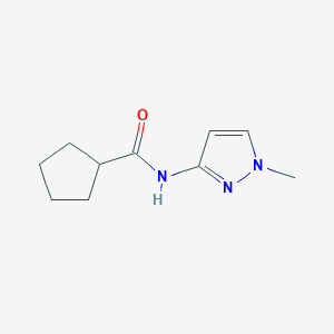 N-(1-Methylpyrazol-3-yl)cyclopentanecarboxamide
