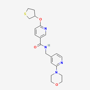 N-((2-morpholinopyridin-4-yl)methyl)-6-((tetrahydrothiophen-3-yl)oxy)nicotinamide