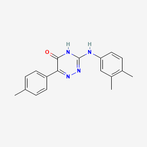 3-[(3,4-Dimethylphenyl)amino]-6-(4-methylphenyl)-1,2,4-triazin-5-ol