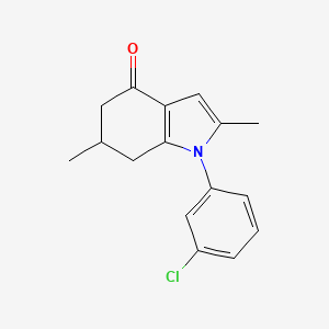 1-(3-Chlorophenyl)-2,6-dimethyl-5,6,7-trihydroindol-4-one