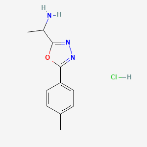 1-[5-(4-Methylphenyl)-1,3,4-oxadiazol-2-yl]ethan-1-amine hydrochloride