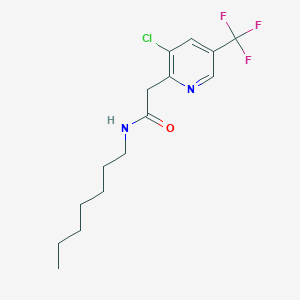 2-[3-chloro-5-(trifluoromethyl)pyridin-2-yl]-N-heptylacetamide