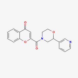 2-(2-(pyridin-3-yl)morpholine-4-carbonyl)-4H-chromen-4-one