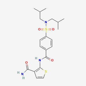 2-(4-(N,N-diisobutylsulfamoyl)benzamido)thiophene-3-carboxamide