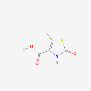 molecular formula C6H7NO3S B2772659 甲基-5-甲基-2-氧代-3H-1,3-噻唑-4-羧酸酯 CAS No. 1545708-95-9
