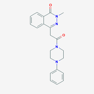 molecular formula C21H22N4O2 B277266 2-methyl-4-[2-oxo-2-(4-phenyl-1-piperazinyl)ethyl]-1(2H)-phthalazinone 