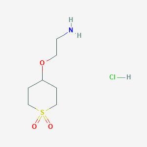 4-(2-Aminoethoxy)-1lambda6-thiane-1,1-dione hydrochloride