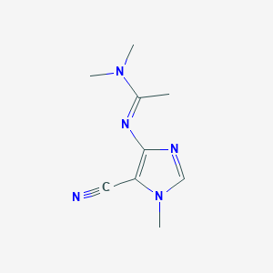 N'-(5-Cyano-1-methylimidazol-4-yl)-N,N-dimethylethanimidamide