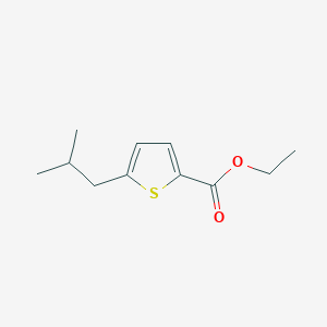 molecular formula C11H16O2S B2772689 Ethyl 5-(2-methylpropyl)thiophene-2-carboxylate CAS No. 1018163-48-8
