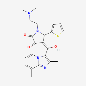 1-(2-(dimethylamino)ethyl)-4-(2,8-dimethylimidazo[1,2-a]pyridine-3-carbonyl)-3-hydroxy-5-(thiophen-2-yl)-1H-pyrrol-2(5H)-one