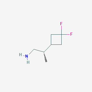 molecular formula C7H13F2N B2772698 (2S)-2-(3,3-Difluorocyclobutyl)propan-1-amine CAS No. 2248173-79-5