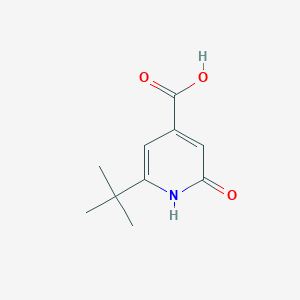 molecular formula C10H13NO3 B2772705 6-Tert-butyl-2-oxo-1,2-dihydropyridine-4-carboxylic acid CAS No. 102015-02-1
