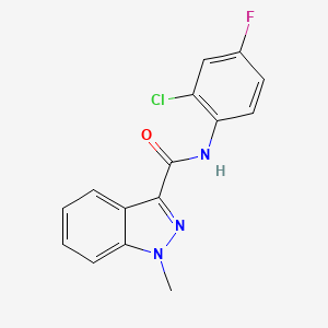 N-(2-chloro-4-fluorophenyl)-1-methyl-1H-indazole-3-carboxamide