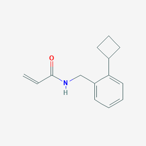 B2772730 N-[(2-Cyclobutylphenyl)methyl]prop-2-enamide CAS No. 2361646-13-9
