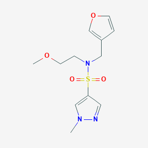 B2772735 N-(furan-3-ylmethyl)-N-(2-methoxyethyl)-1-methyl-1H-pyrazole-4-sulfonamide CAS No. 1797077-04-3
