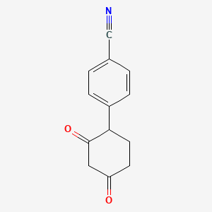 molecular formula C13H11NO2 B2772742 4-(2,4-二氧代环己基)苯甲腈 CAS No. 120630-23-1